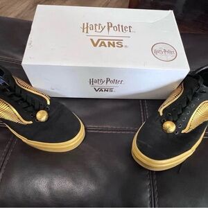 Vans Black and Gold Themed Sneakers